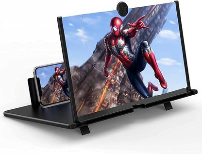 3D HD Screen Magnifier & Phone Holder – Screen Expander and Amplifier for All Smartphones with Eye Protection