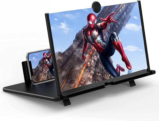 3D HD Screen Magnifier & Phone Holder – Screen Expander and Amplifier for All Smartphones with Eye Protection
