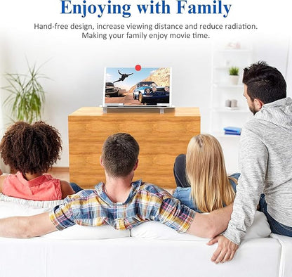 3D HD Screen Magnifier & Phone Holder – Screen Expander and Amplifier for All Smartphones with Eye Protection